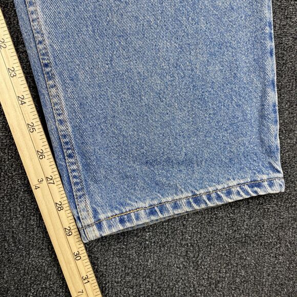 Vintage Levi’s Mens Black Tab Jeans Relaxed Straight Leg Light Washed Size 40x29 - Picture 4 of 7